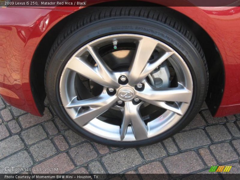Matador Red Mica / Black 2009 Lexus IS 250