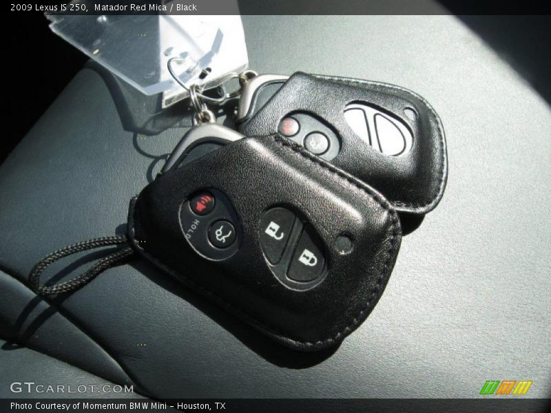 Matador Red Mica / Black 2009 Lexus IS 250