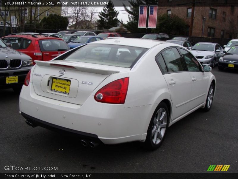 Winter Frost Pearl / Cafe Latte 2008 Nissan Maxima 3.5 SE