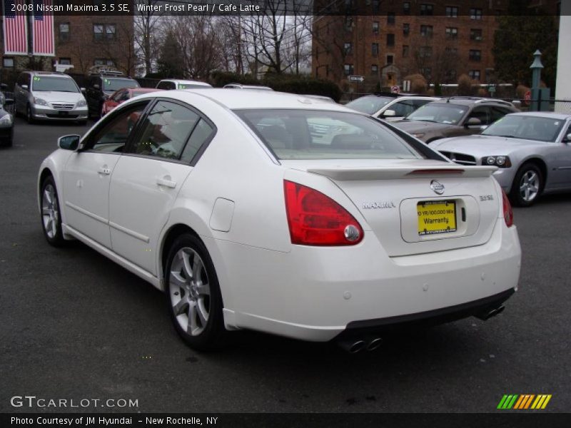 Winter Frost Pearl / Cafe Latte 2008 Nissan Maxima 3.5 SE