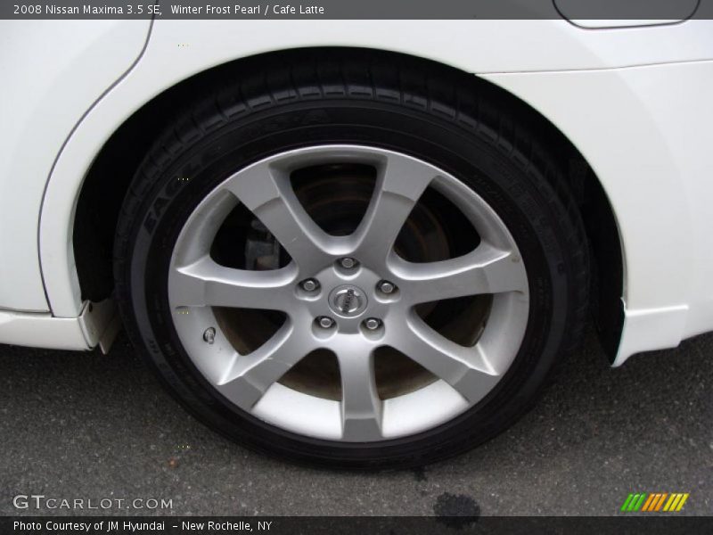 Winter Frost Pearl / Cafe Latte 2008 Nissan Maxima 3.5 SE
