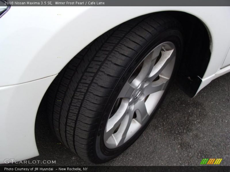 Winter Frost Pearl / Cafe Latte 2008 Nissan Maxima 3.5 SE