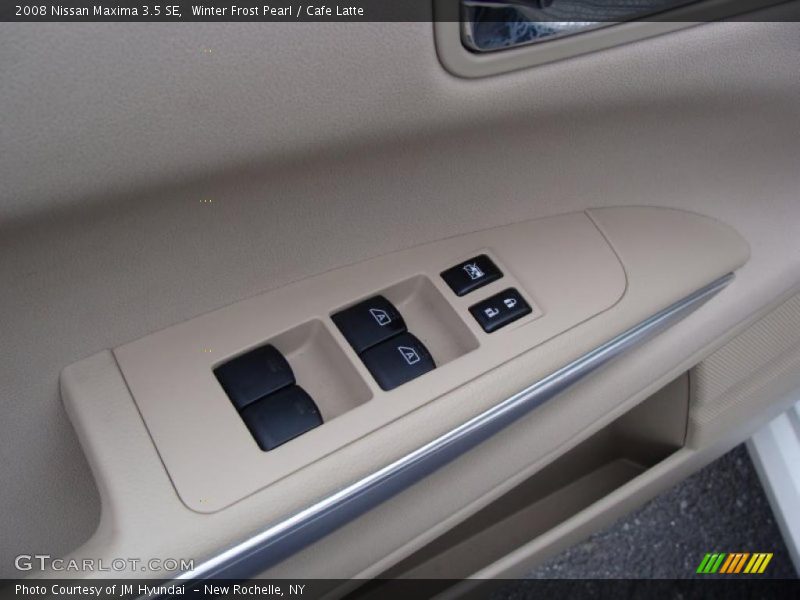 Winter Frost Pearl / Cafe Latte 2008 Nissan Maxima 3.5 SE
