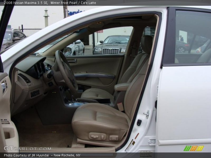 Winter Frost Pearl / Cafe Latte 2008 Nissan Maxima 3.5 SE