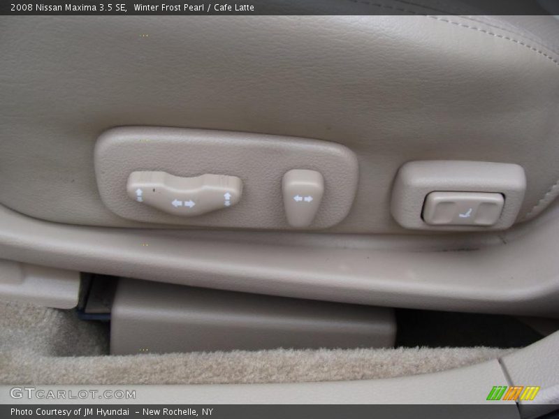Winter Frost Pearl / Cafe Latte 2008 Nissan Maxima 3.5 SE