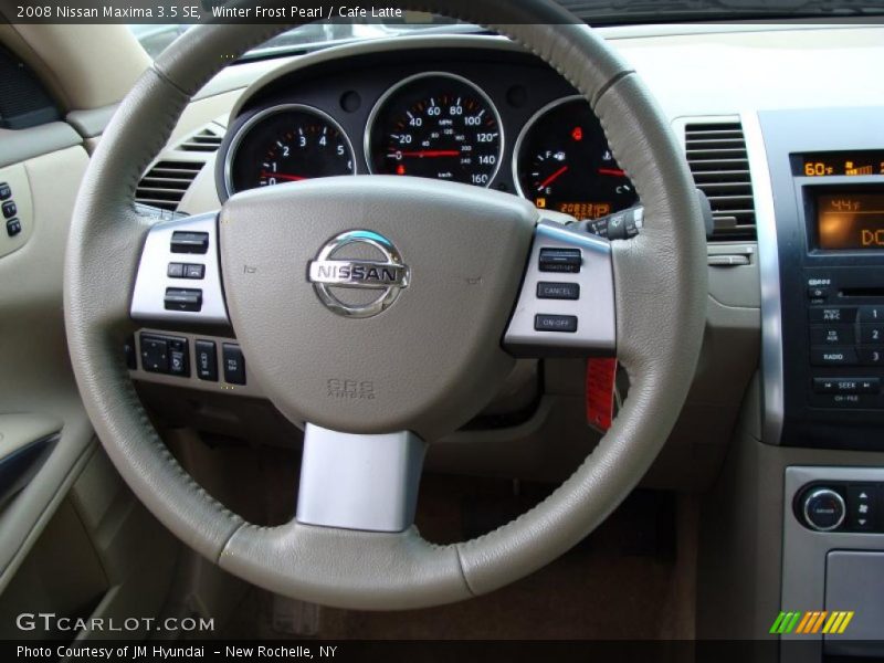Winter Frost Pearl / Cafe Latte 2008 Nissan Maxima 3.5 SE
