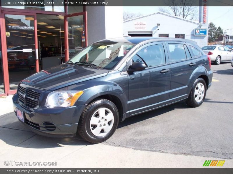Steel Blue Metallic / Dark Slate Gray 2008 Dodge Caliber SE