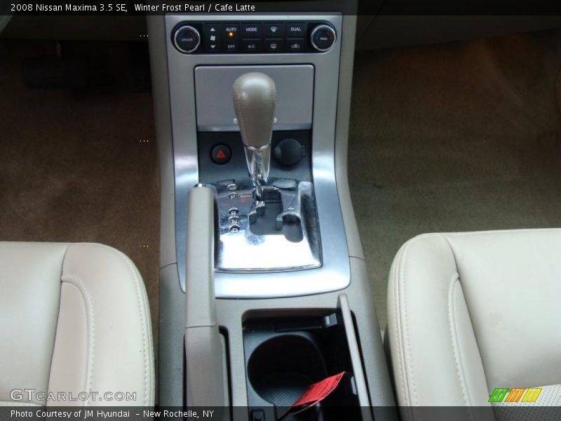 Winter Frost Pearl / Cafe Latte 2008 Nissan Maxima 3.5 SE