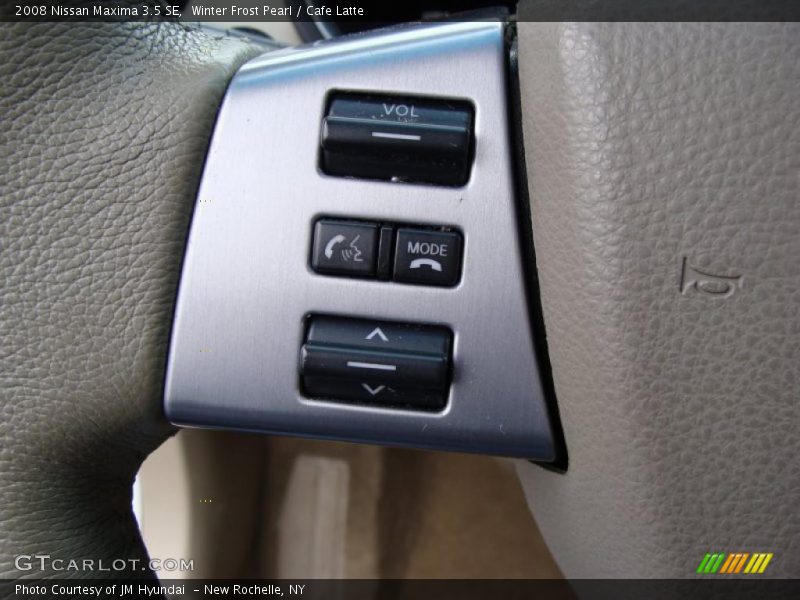 Winter Frost Pearl / Cafe Latte 2008 Nissan Maxima 3.5 SE