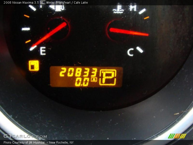 Winter Frost Pearl / Cafe Latte 2008 Nissan Maxima 3.5 SE