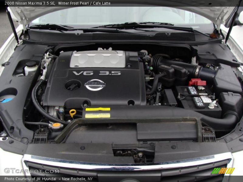 Winter Frost Pearl / Cafe Latte 2008 Nissan Maxima 3.5 SE