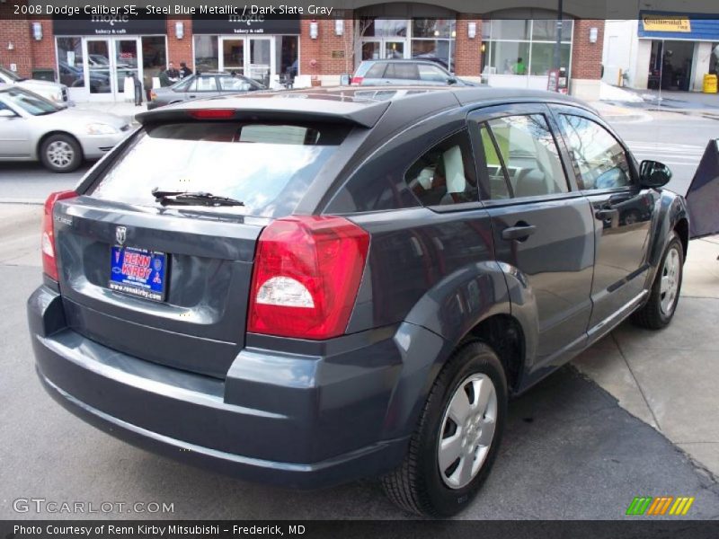 Steel Blue Metallic / Dark Slate Gray 2008 Dodge Caliber SE