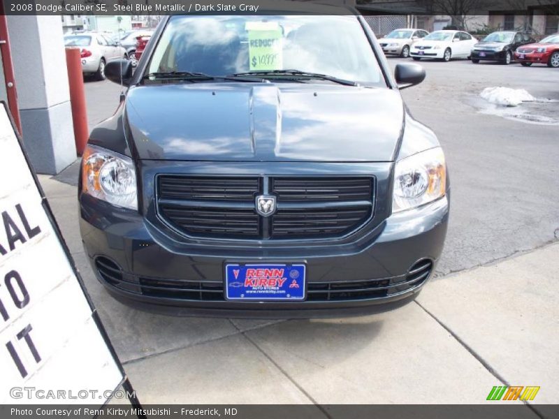 Steel Blue Metallic / Dark Slate Gray 2008 Dodge Caliber SE