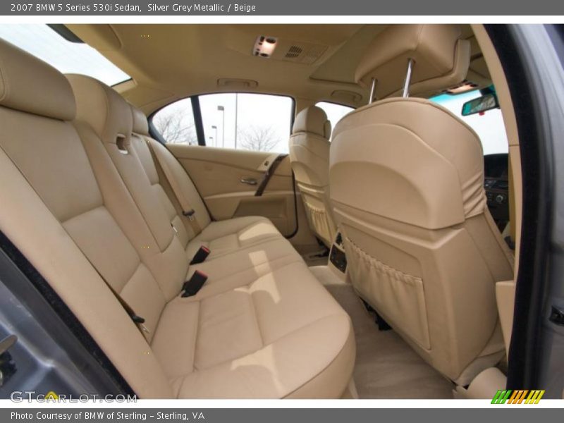 Silver Grey Metallic / Beige 2007 BMW 5 Series 530i Sedan