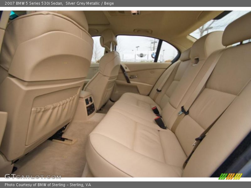 Silver Grey Metallic / Beige 2007 BMW 5 Series 530i Sedan