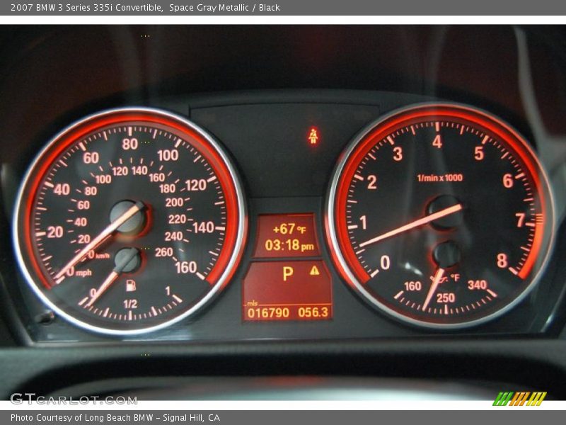Space Gray Metallic / Black 2007 BMW 3 Series 335i Convertible