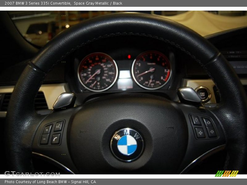 Space Gray Metallic / Black 2007 BMW 3 Series 335i Convertible