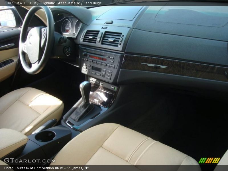 Highland Green Metallic / Sand Beige 2007 BMW X3 3.0si
