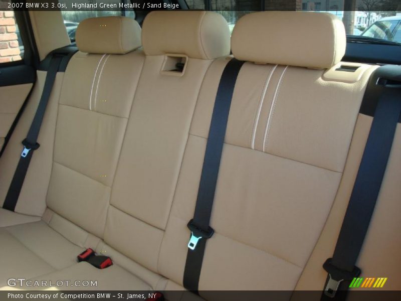 Highland Green Metallic / Sand Beige 2007 BMW X3 3.0si