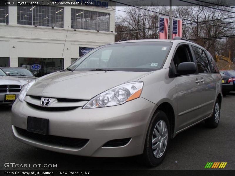 Silver Shadow Pearl / Stone 2008 Toyota Sienna LE