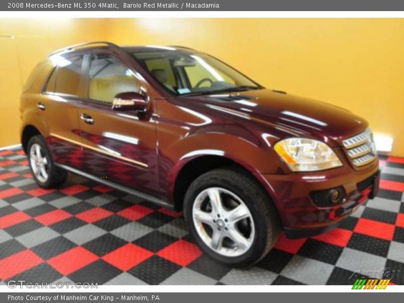 Barolo Red Metallic / Macadamia 2008 Mercedes-Benz ML 350 4Matic