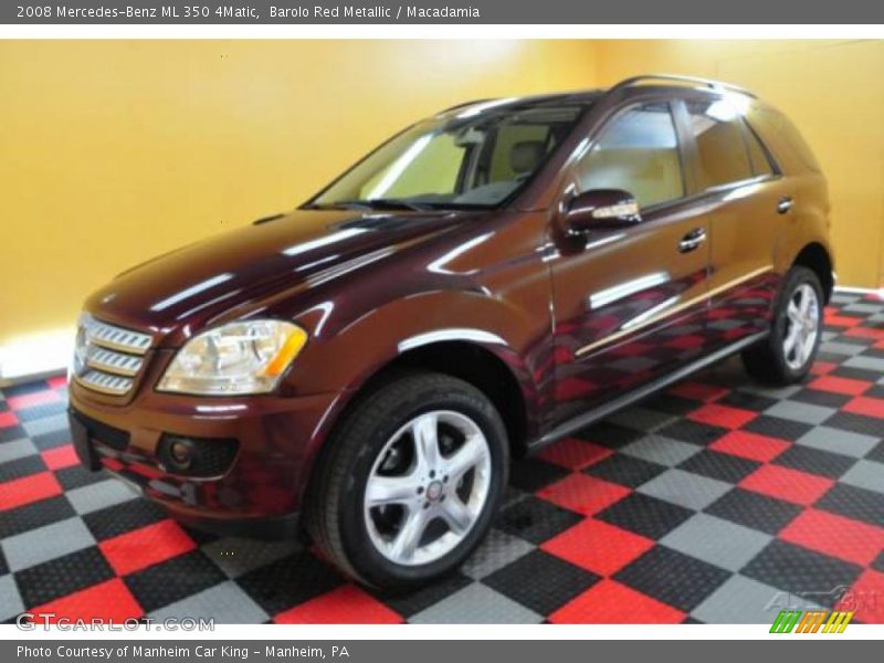 Barolo Red Metallic / Macadamia 2008 Mercedes-Benz ML 350 4Matic