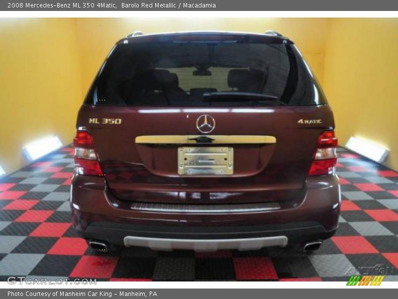 Barolo Red Metallic / Macadamia 2008 Mercedes-Benz ML 350 4Matic