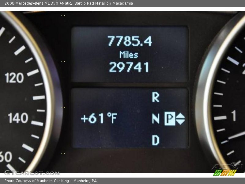 Barolo Red Metallic / Macadamia 2008 Mercedes-Benz ML 350 4Matic