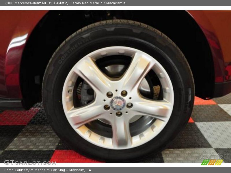 Barolo Red Metallic / Macadamia 2008 Mercedes-Benz ML 350 4Matic