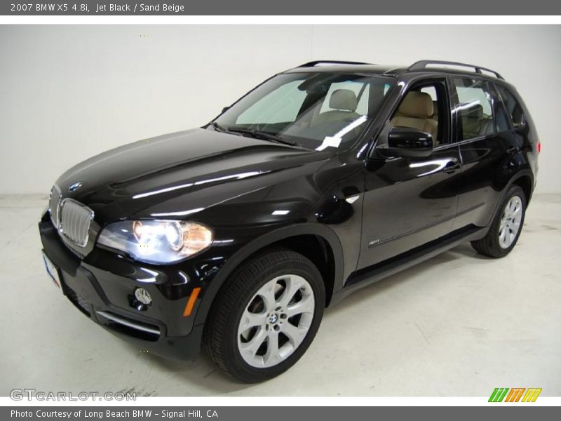 Jet Black / Sand Beige 2007 BMW X5 4.8i