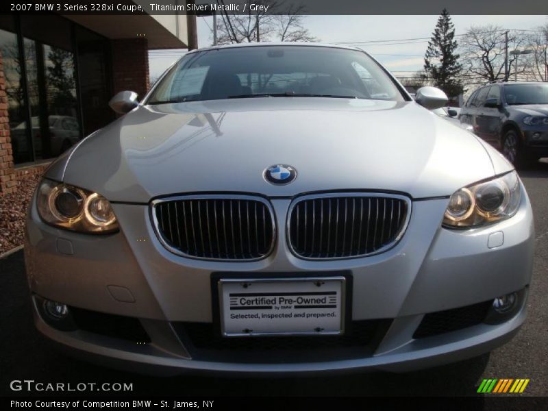 Titanium Silver Metallic / Grey 2007 BMW 3 Series 328xi Coupe