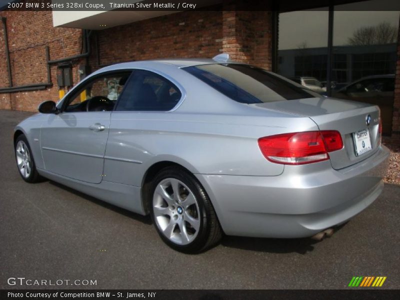 Titanium Silver Metallic / Grey 2007 BMW 3 Series 328xi Coupe