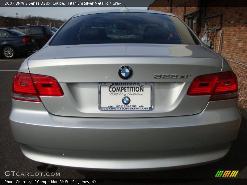 Titanium Silver Metallic / Grey 2007 BMW 3 Series 328xi Coupe