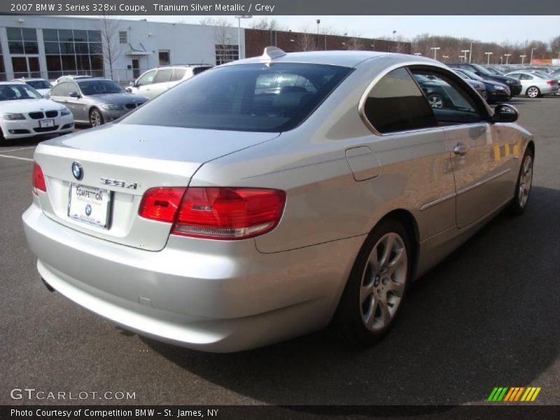 Titanium Silver Metallic / Grey 2007 BMW 3 Series 328xi Coupe