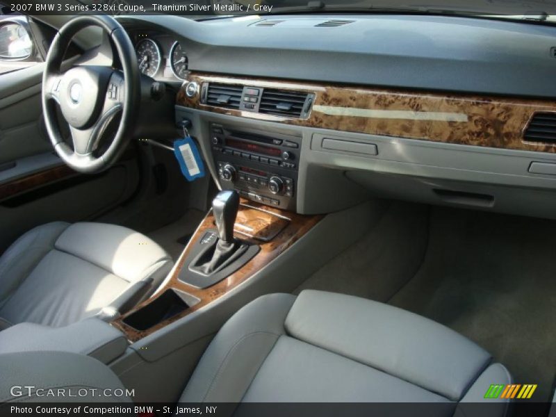 Titanium Silver Metallic / Grey 2007 BMW 3 Series 328xi Coupe