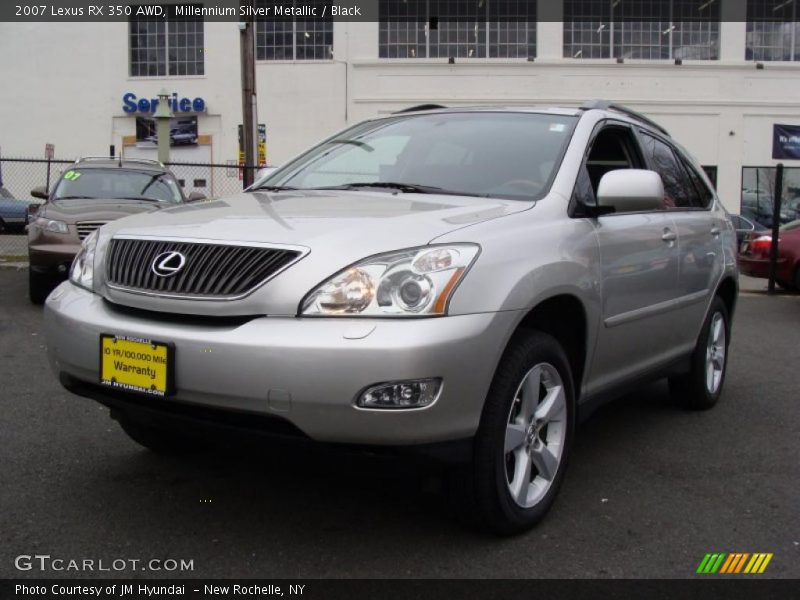 Millennium Silver Metallic / Black 2007 Lexus RX 350 AWD