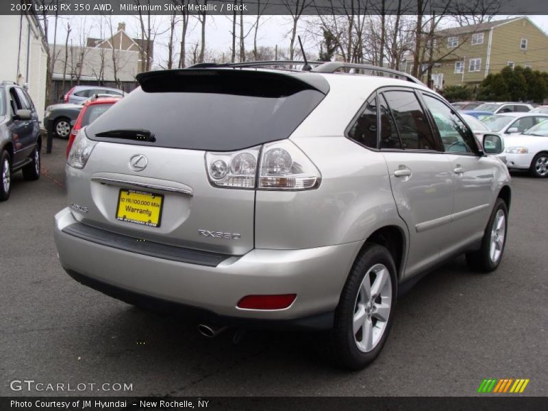 Millennium Silver Metallic / Black 2007 Lexus RX 350 AWD