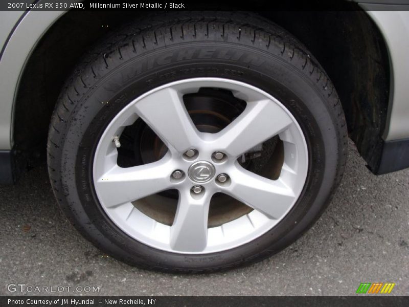 Millennium Silver Metallic / Black 2007 Lexus RX 350 AWD