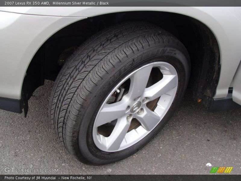 Millennium Silver Metallic / Black 2007 Lexus RX 350 AWD
