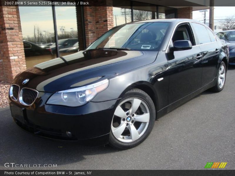 Jet Black / Black 2007 BMW 5 Series 525i Sedan