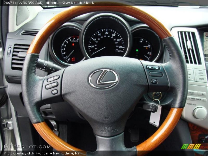 Millennium Silver Metallic / Black 2007 Lexus RX 350 AWD