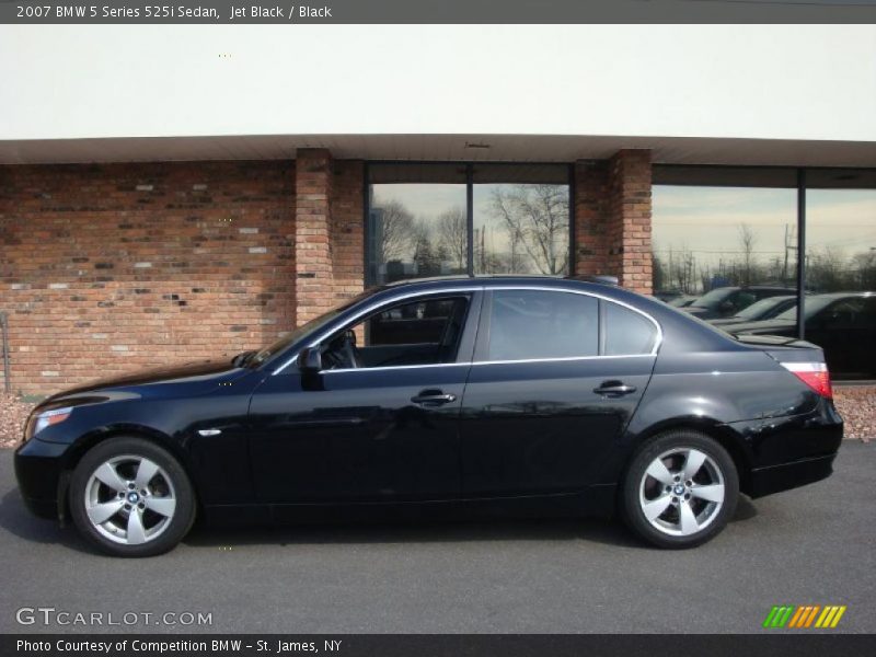 Jet Black / Black 2007 BMW 5 Series 525i Sedan