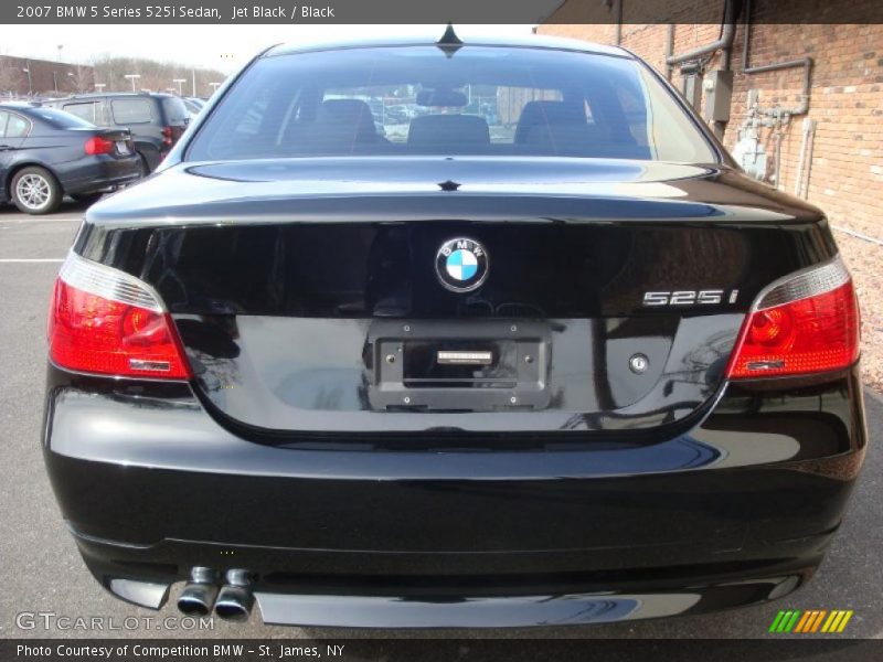 Jet Black / Black 2007 BMW 5 Series 525i Sedan