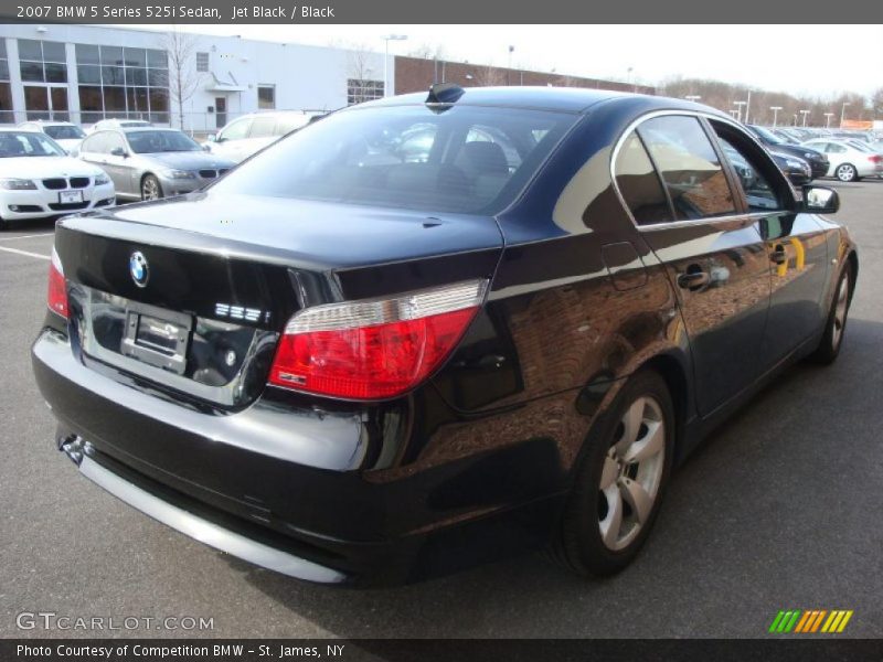 Jet Black / Black 2007 BMW 5 Series 525i Sedan