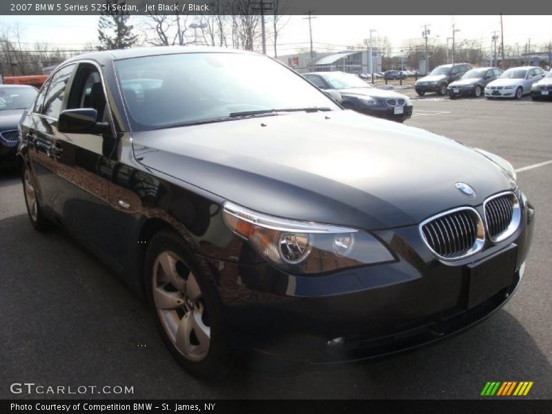 Jet Black / Black 2007 BMW 5 Series 525i Sedan