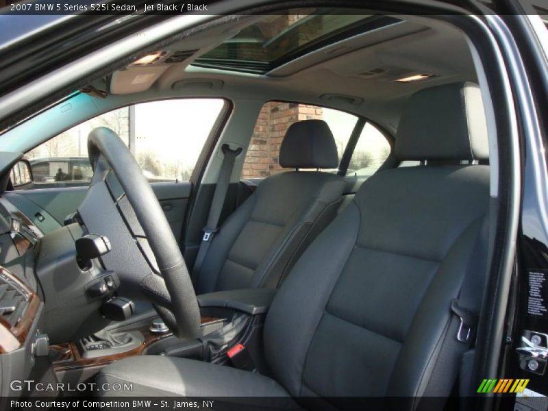 Jet Black / Black 2007 BMW 5 Series 525i Sedan