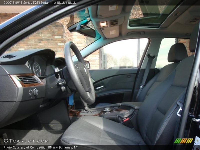 Jet Black / Black 2007 BMW 5 Series 525i Sedan