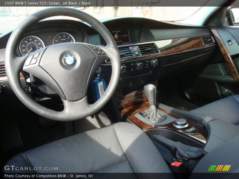 Jet Black / Black 2007 BMW 5 Series 525i Sedan
