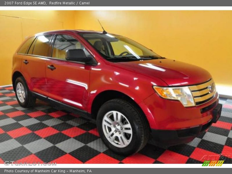 Redfire Metallic / Camel 2007 Ford Edge SE AWD