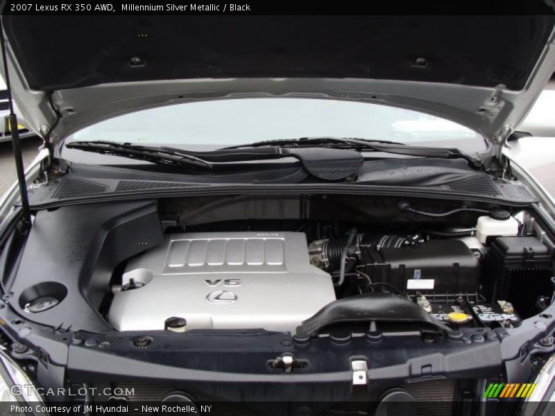 Millennium Silver Metallic / Black 2007 Lexus RX 350 AWD